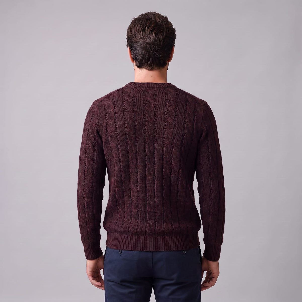 Ellis Wool Cable Knit Sweater