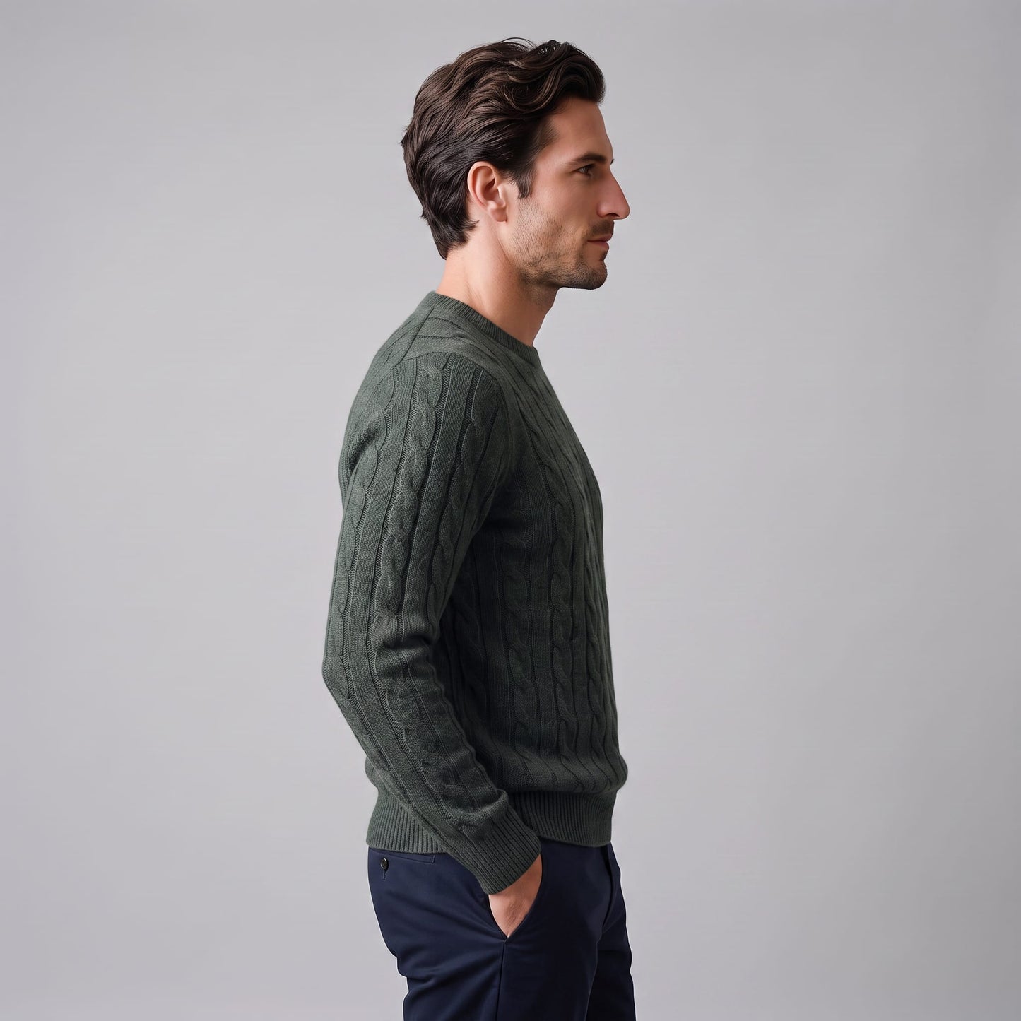 Ellis Wool Cable Knit Sweater_4