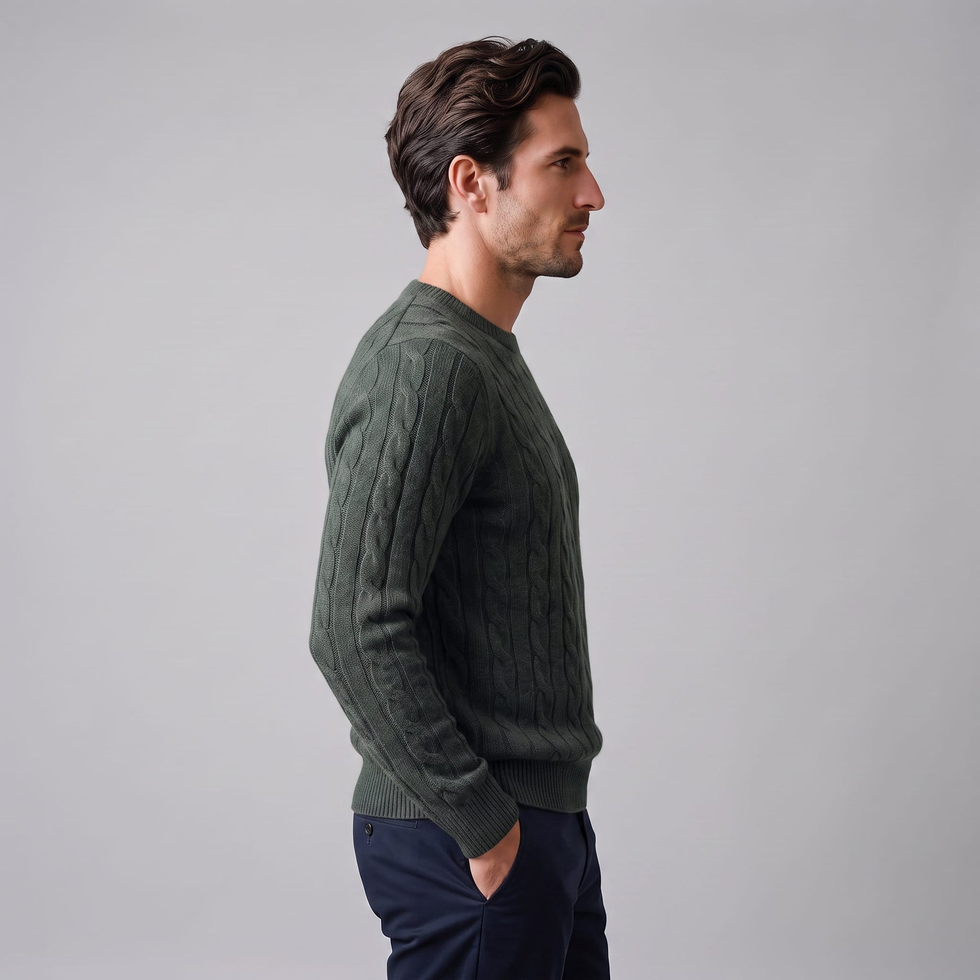 Ellis Wool Cable Knit Sweater