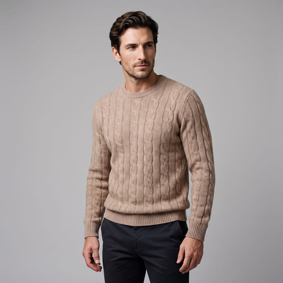 Ellis Wool Cable Knit Sweater_6