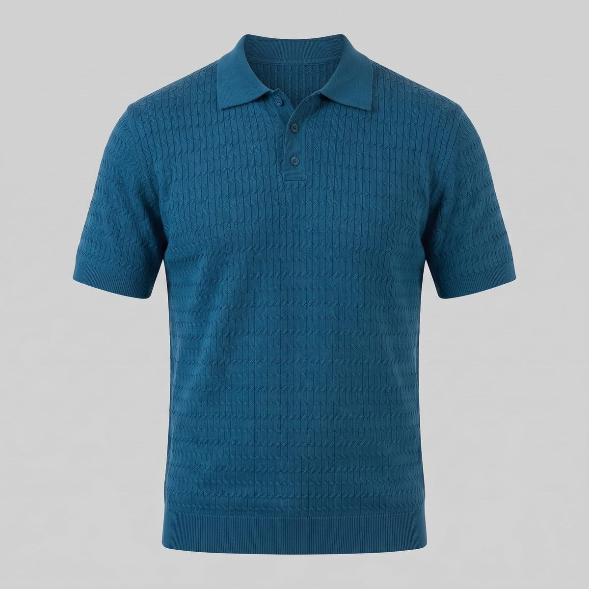 Preston Cable Knit Slim Fit Polo_10