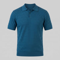Preston Cable Knit Slim Fit Polo