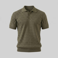 Preston Cable Knit Slim Fit Polo