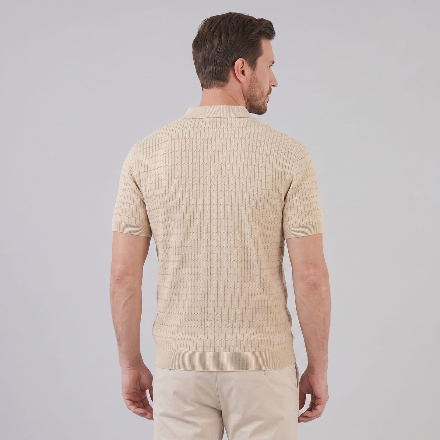 Preston Cable Knit Slim Fit Polo_3
