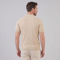 Preston Cable Knit Slim Fit Polo