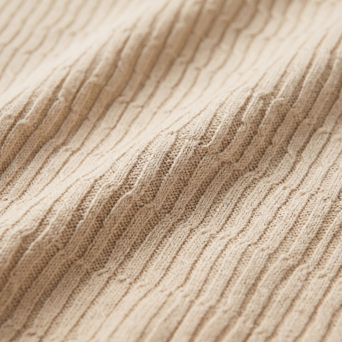 Preston Cable Knit Slim Fit Polo