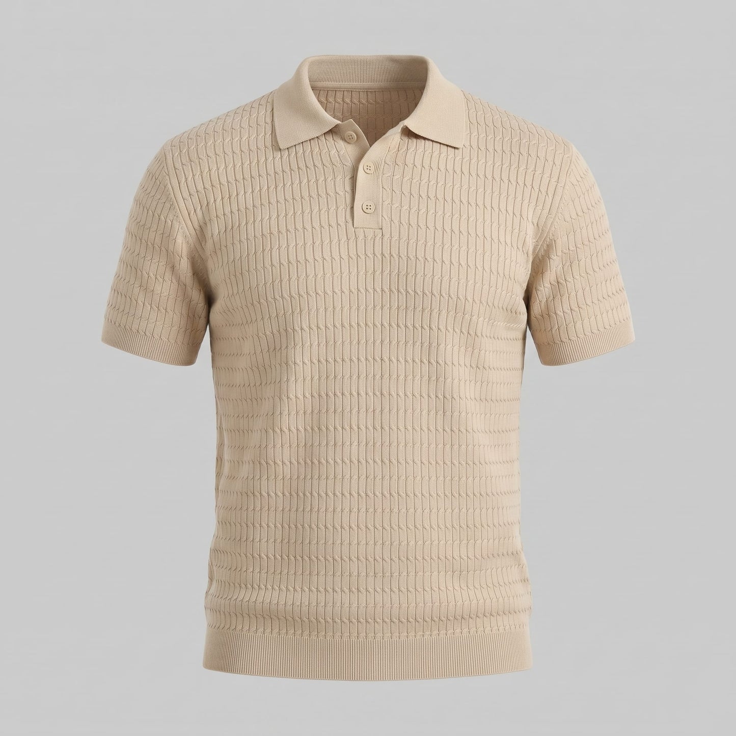 Preston Cable Knit Slim Fit Polo_5