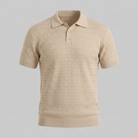 Preston Cable Knit Slim Fit Polo