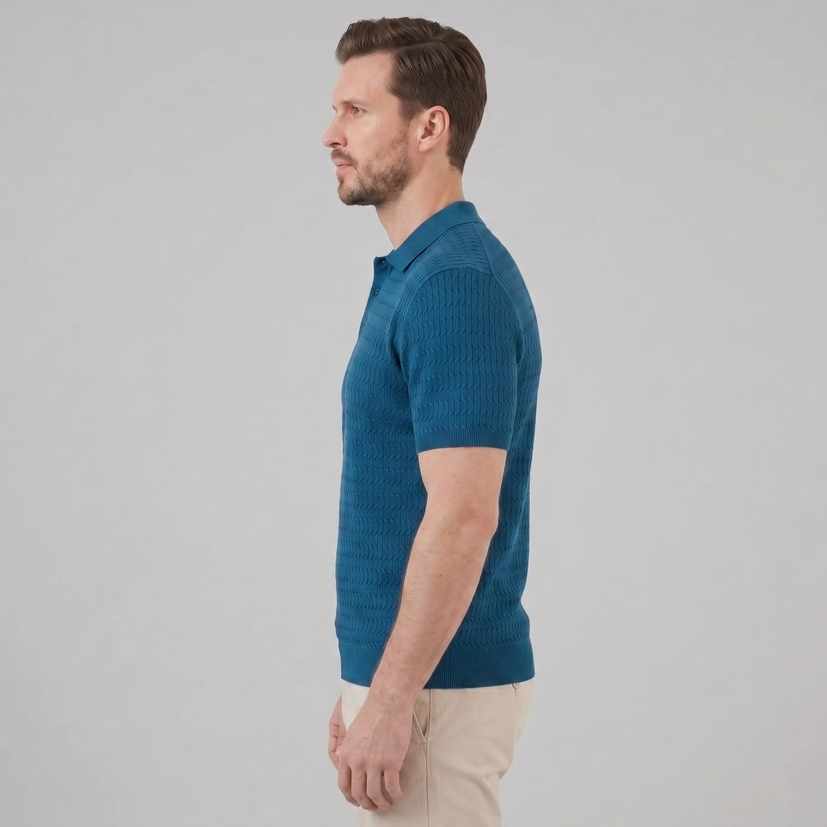 Preston Cable Knit Slim Fit Polo_7