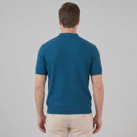 Preston Cable Knit Slim Fit Polo