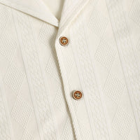 Heath Jacquard Camp Collar Shirt