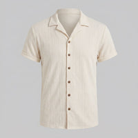 Heath Jacquard Camp Collar Shirt