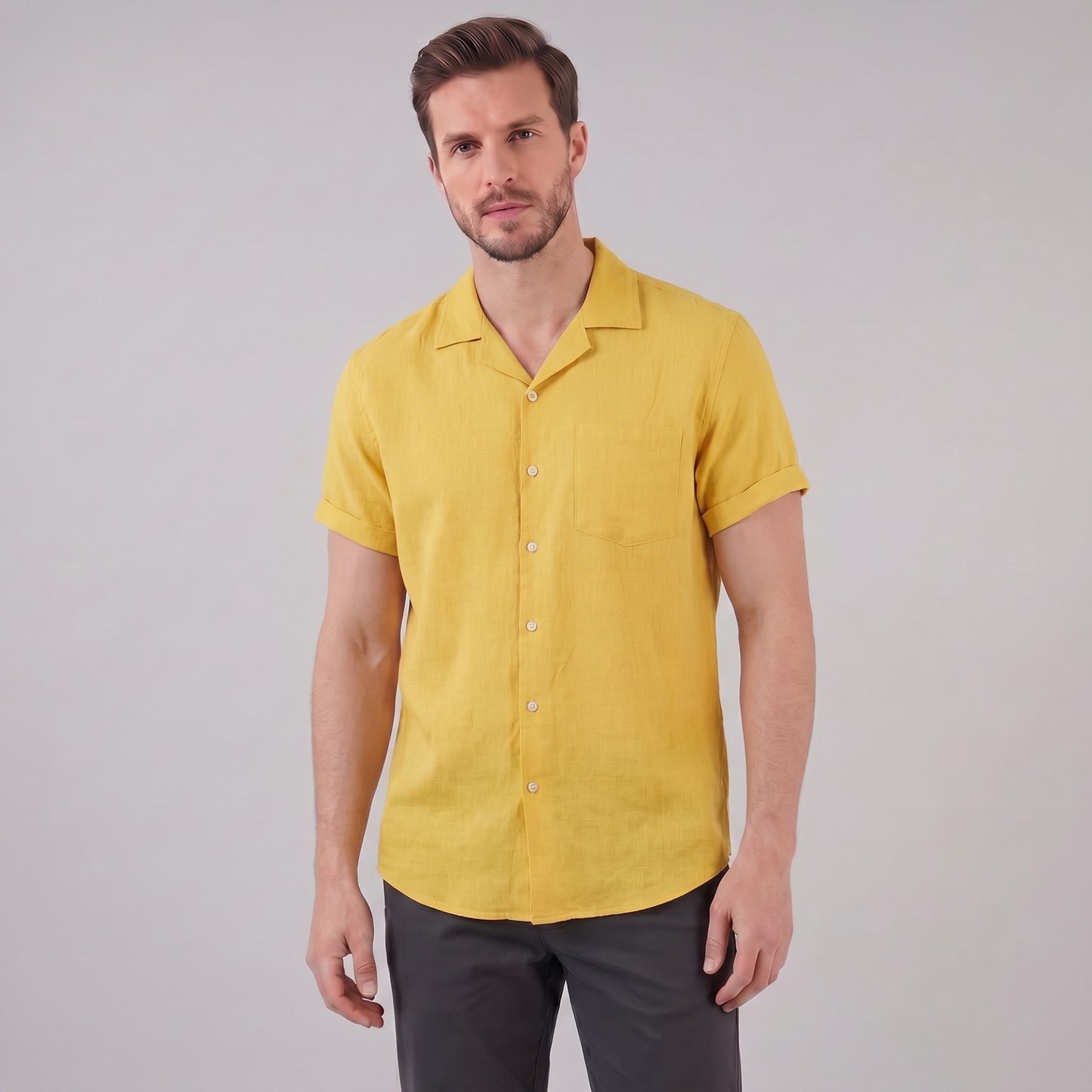Hendrix Camp Collar Short Sleeve Shirt_11