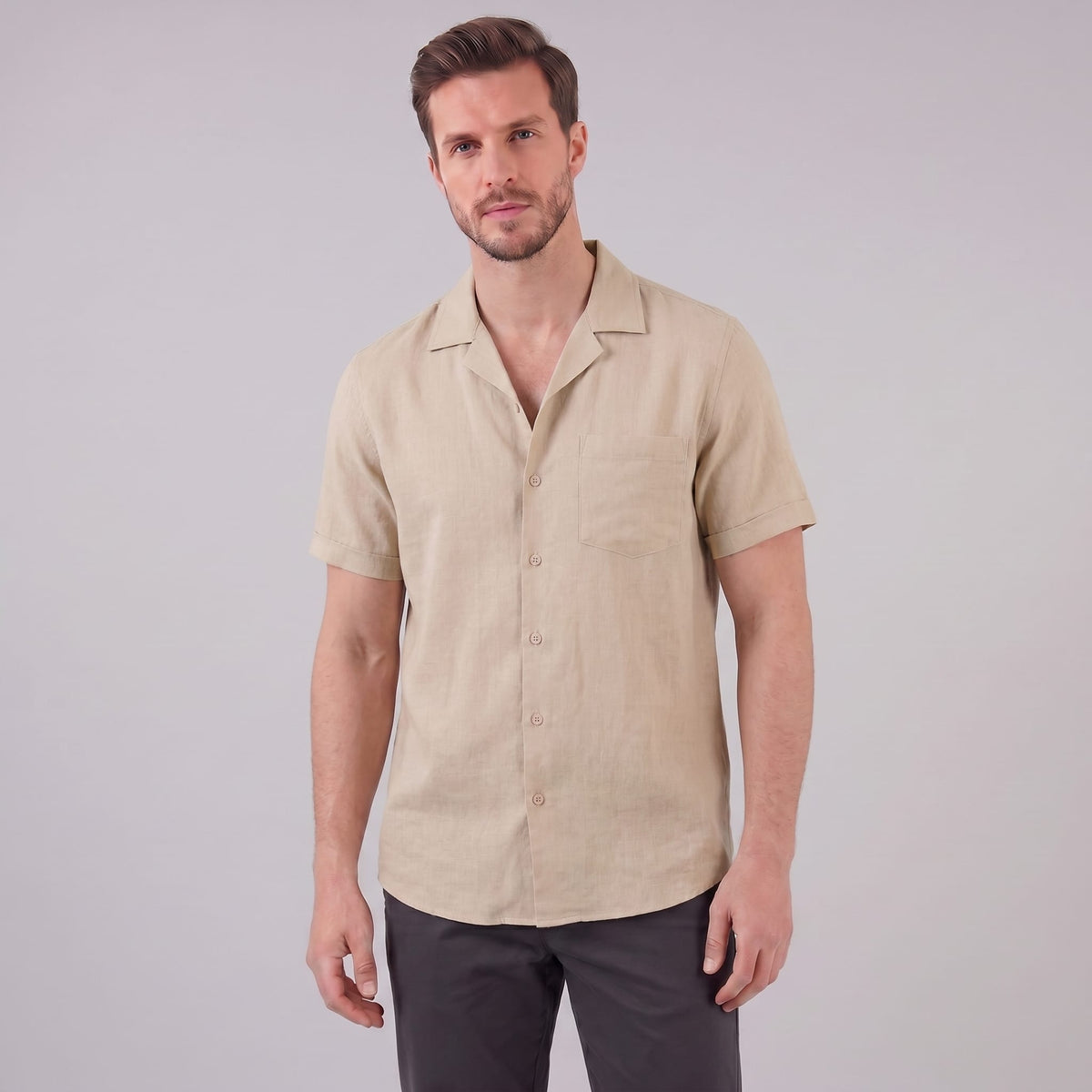 Hendrix Camp Collar Short Sleeve Shirt_26