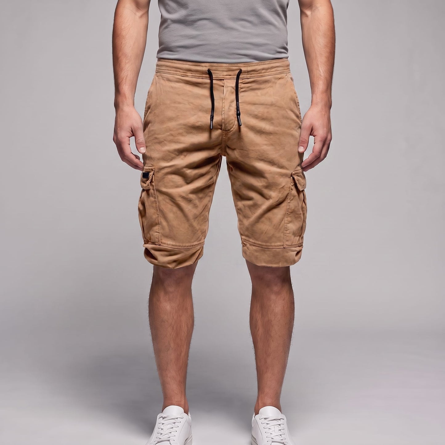 Cromwell Drawstring Cargo Shorts_5