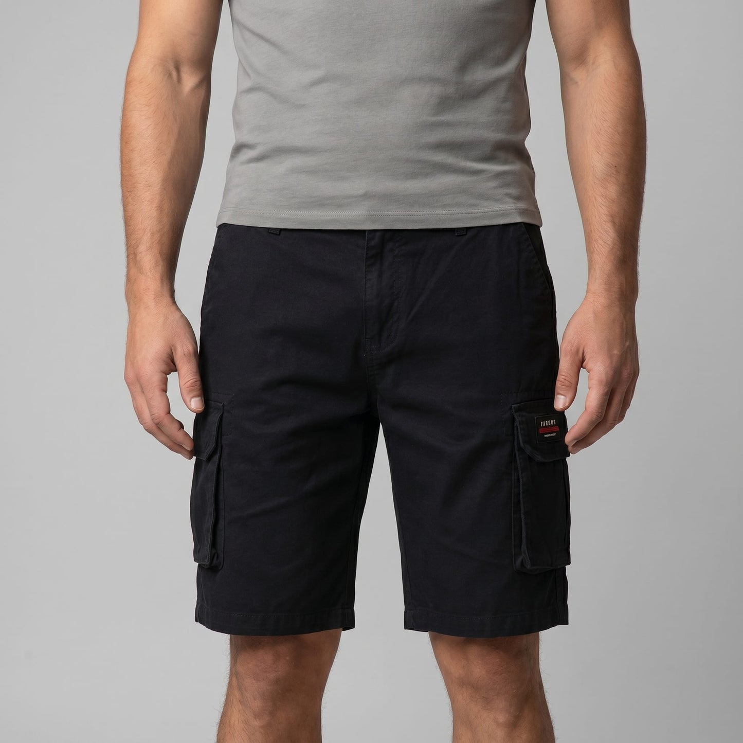 Cullen Cotton Blend Cargo Shorts_12