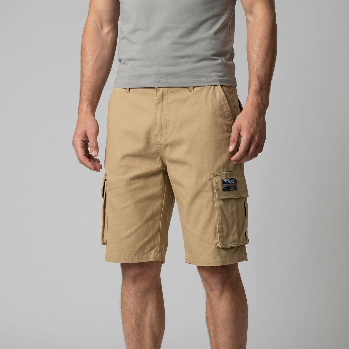 Cullen Cotton Blend Cargo Shorts_7