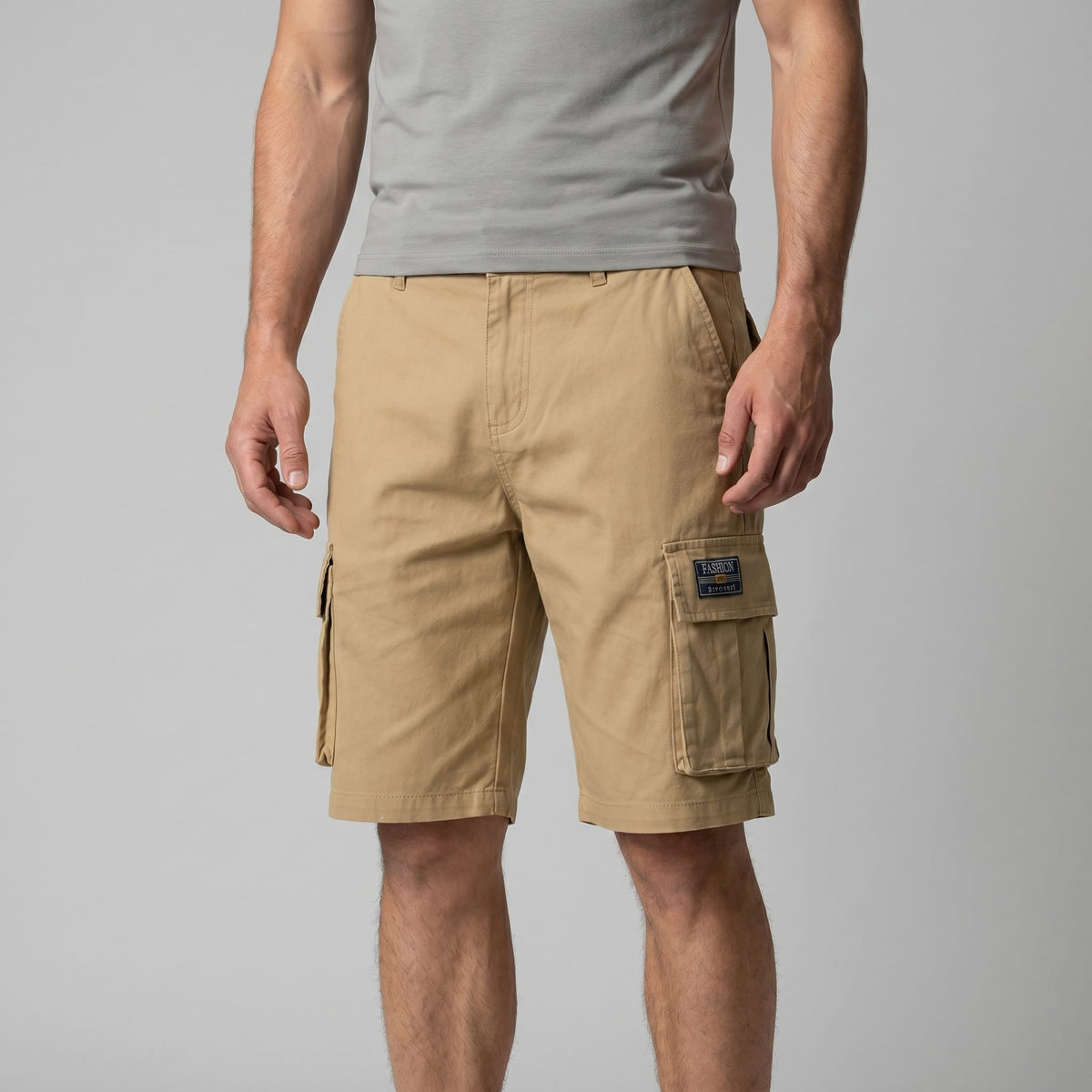 Cullen Cotton Blend Cargo Shorts
