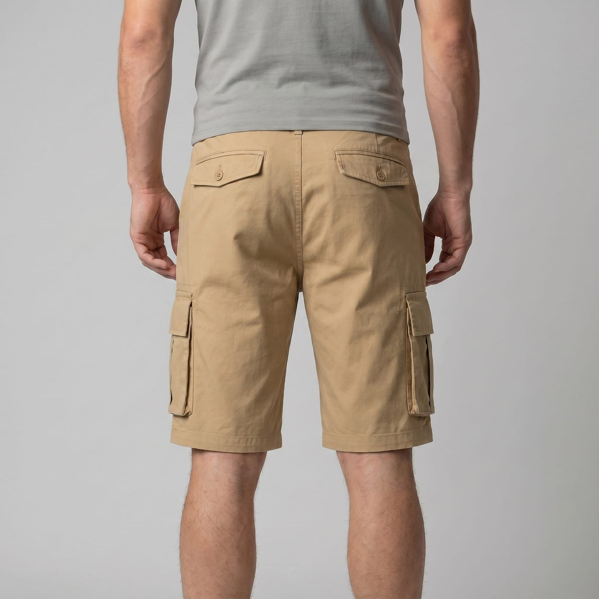 Cullen Cotton Blend Cargo Shorts_9