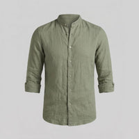 Hollis Band Collar Long Sleeve Shirt