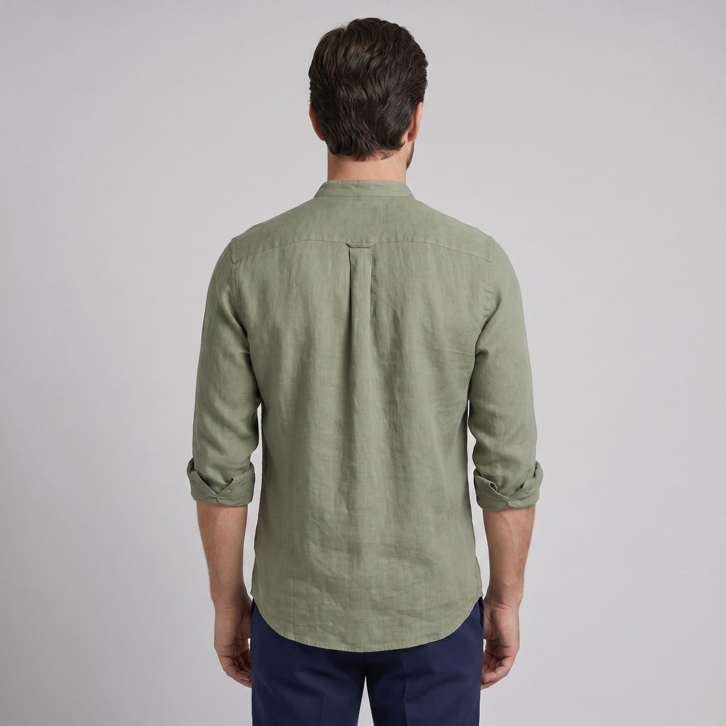 Hollis Band Collar Long Sleeve Shirt_4