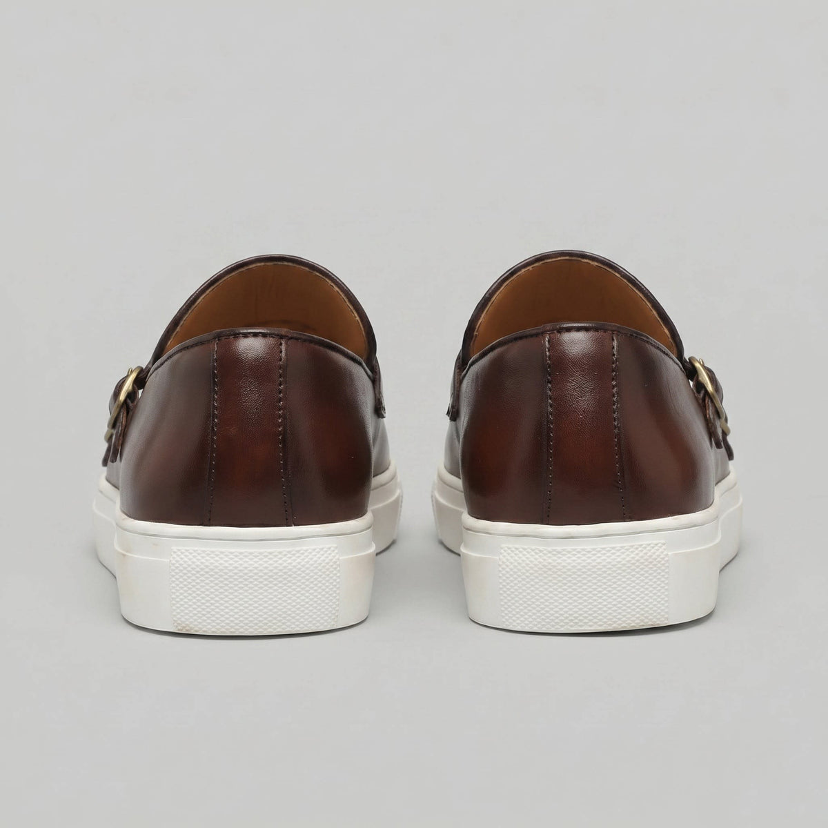 Rowland Faux Leather Double Monk Shoes