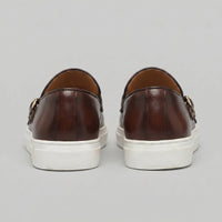 Rowland Faux Leather Double Monk Shoes