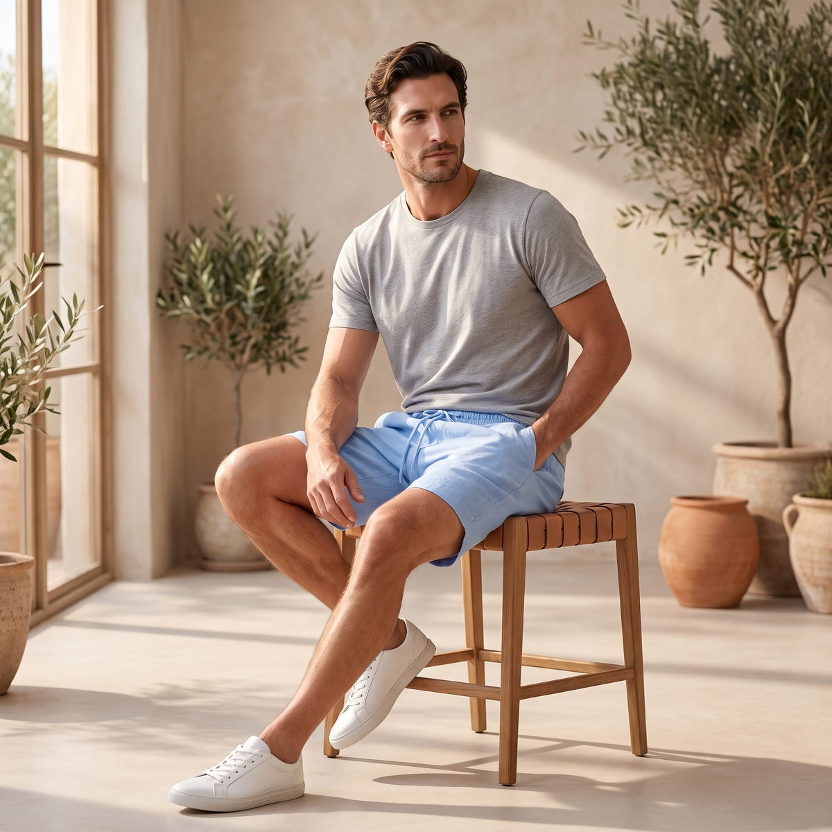Davenport Relaxed Fit Drawstring Shorts