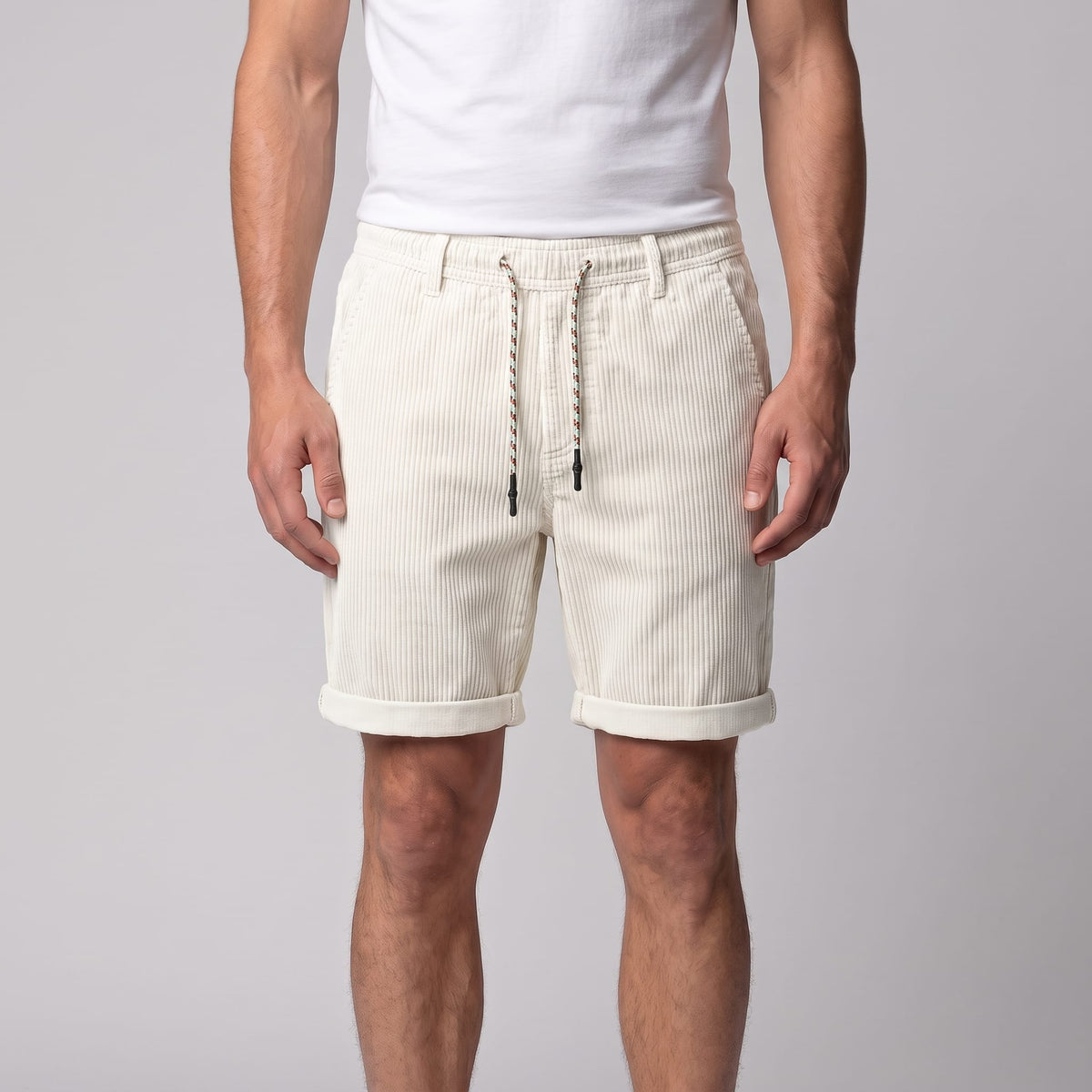 Delaney Corduroy Drawstring Shorts