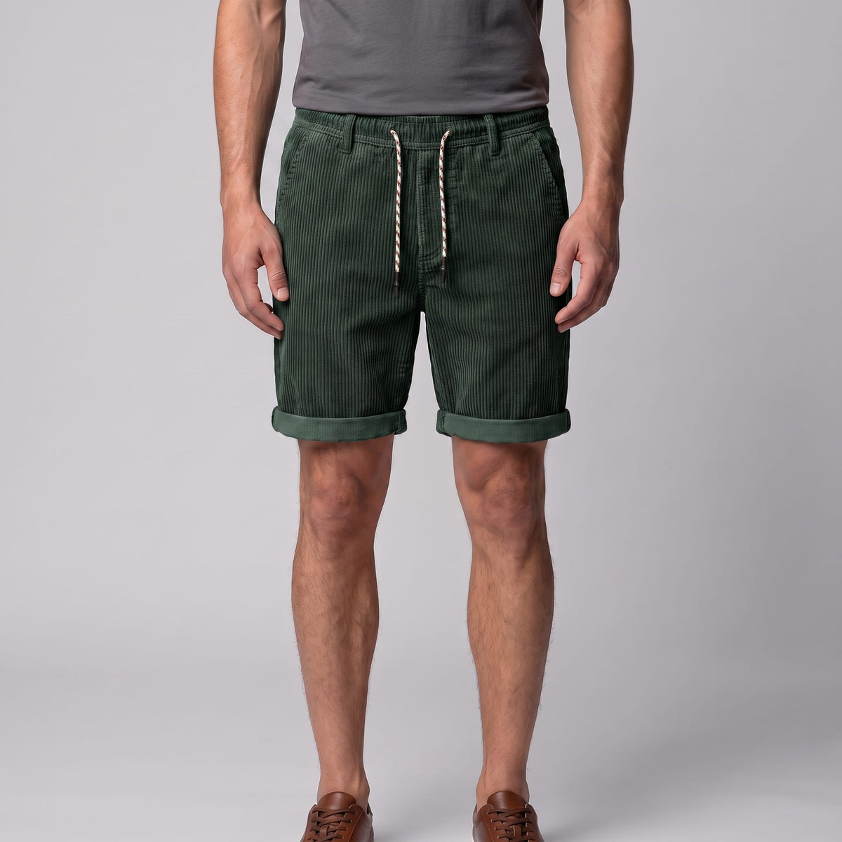Delaney Corduroy Drawstring Shorts