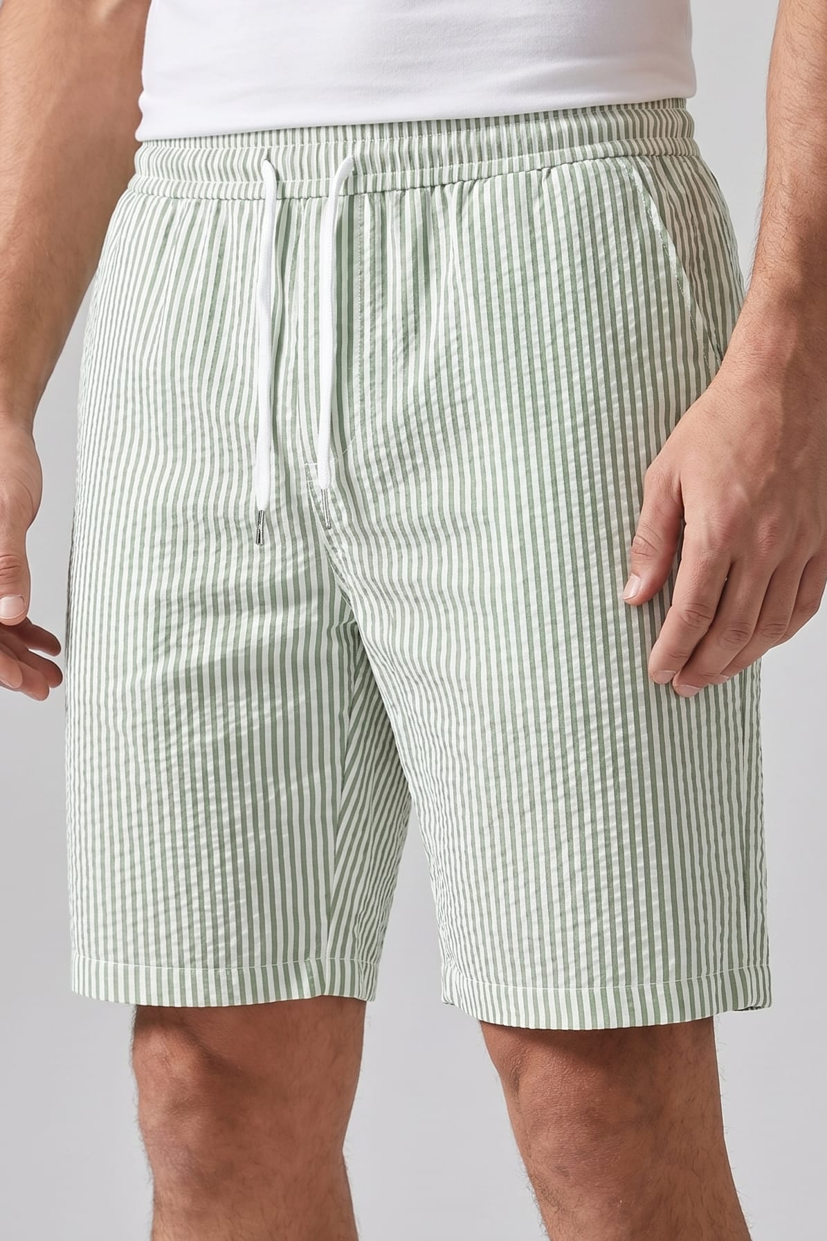 Dempsey Striped Drawstring Shorts