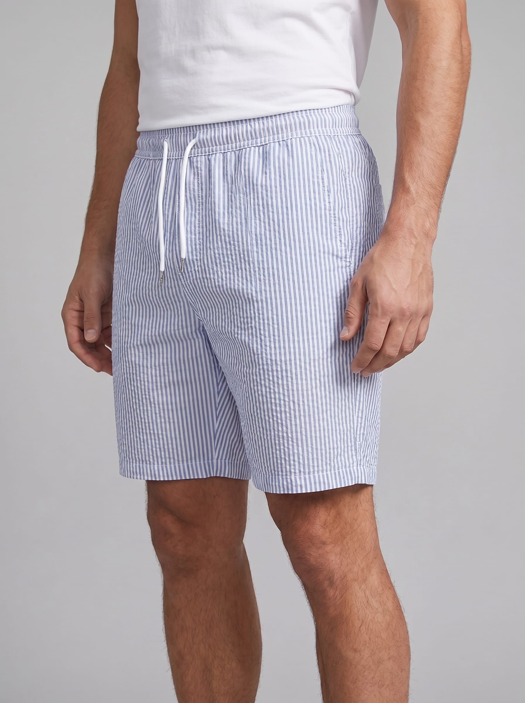 Dempsey Striped Drawstring Shorts