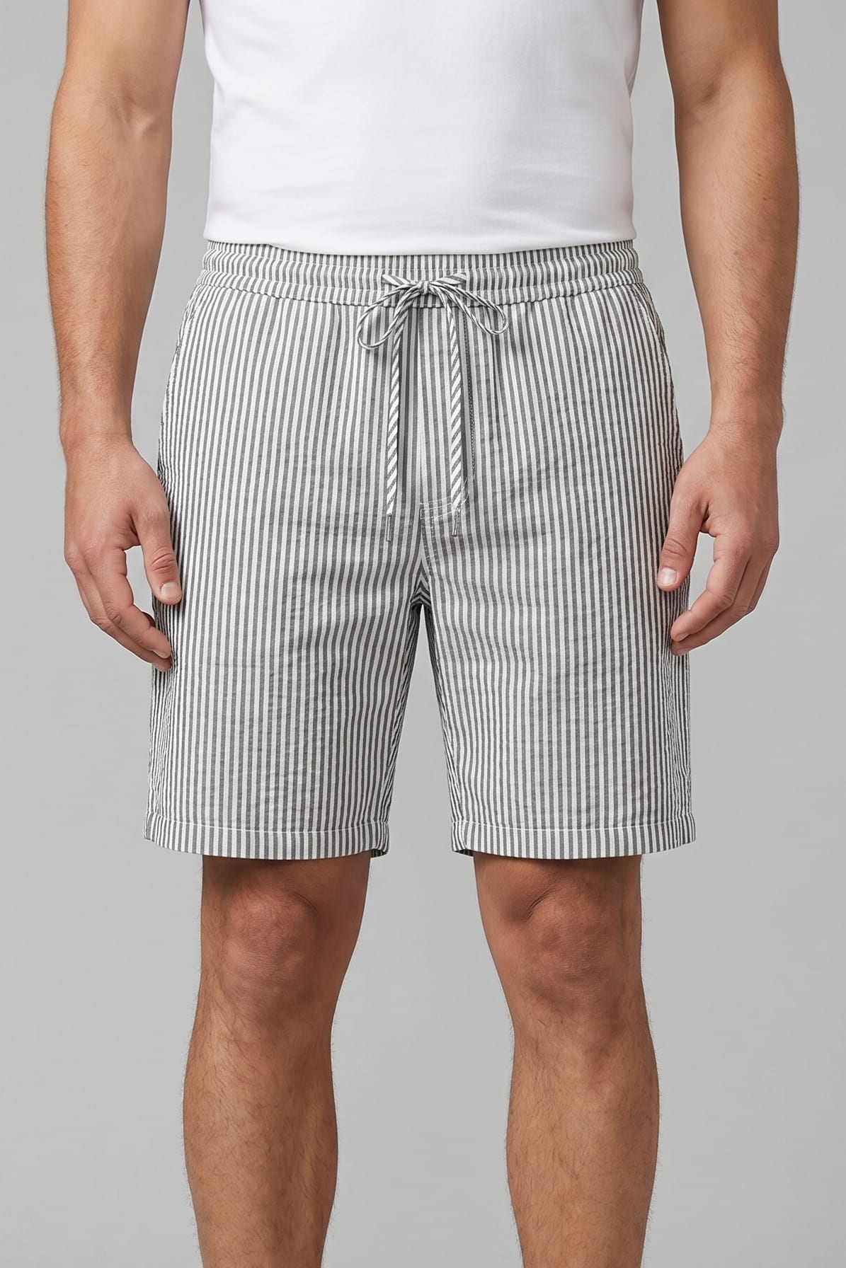 Dempsey Striped Drawstring Shorts_5