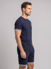 August Knit T-Shirt and Shorts Set