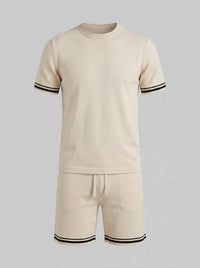 August Knit T-Shirt and Shorts Set