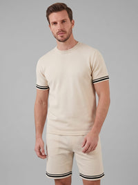 August Knit T-Shirt and Shorts Set