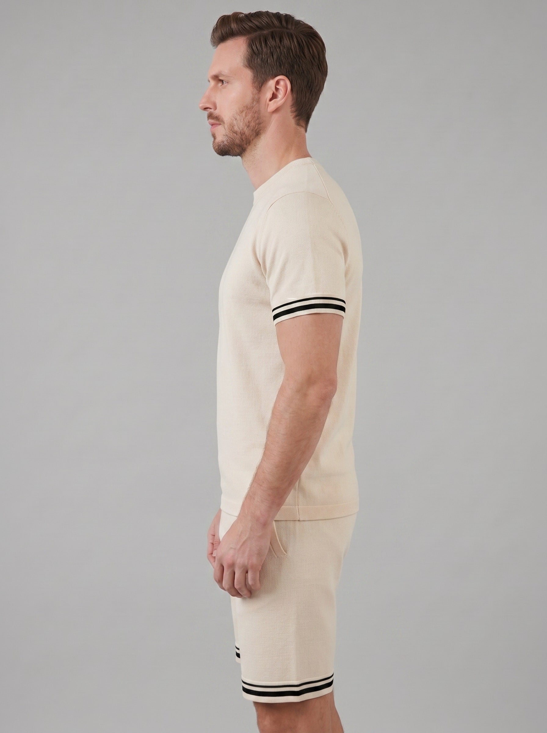 August Knit T-Shirt and Shorts Set