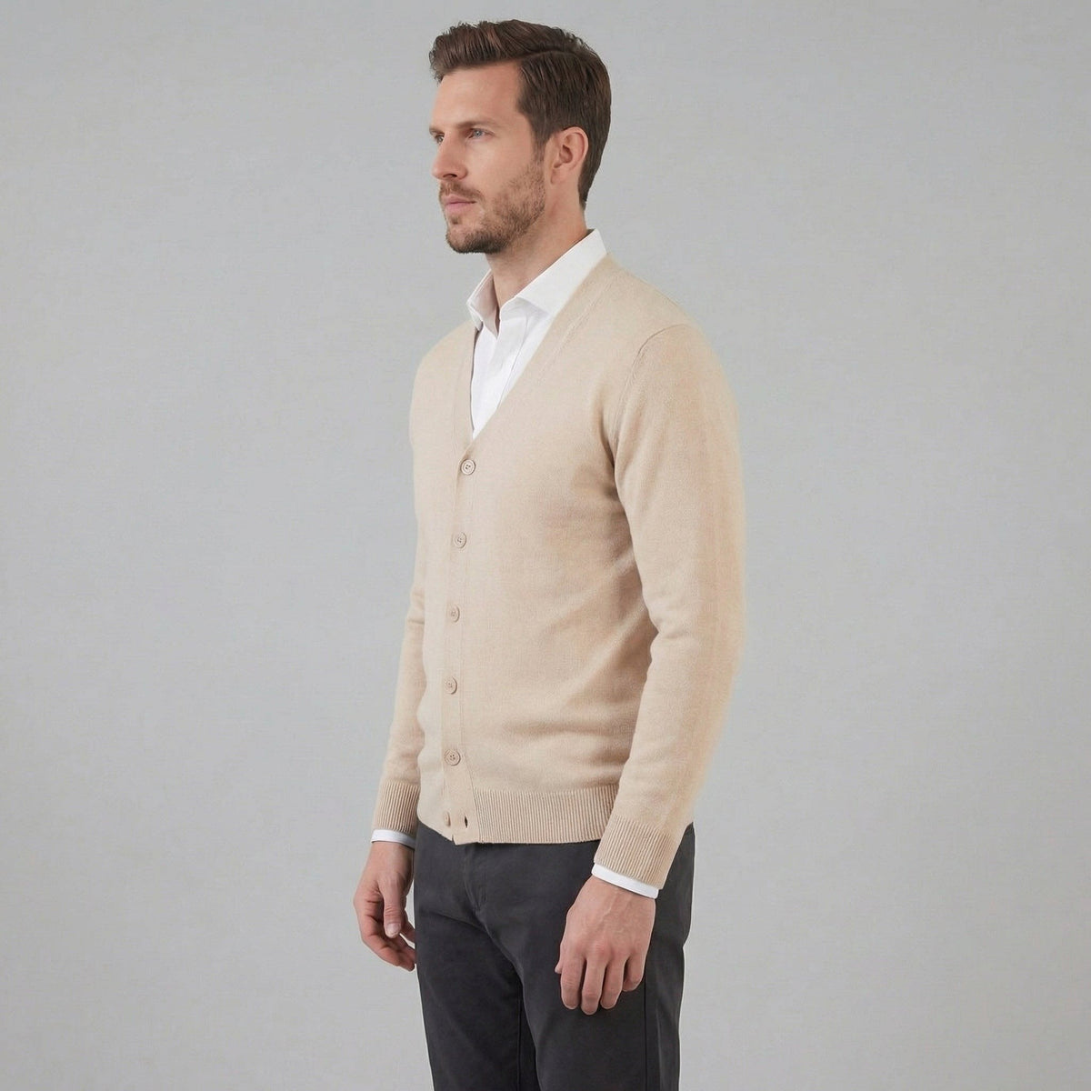 Everett Knit V Neck Cardigan