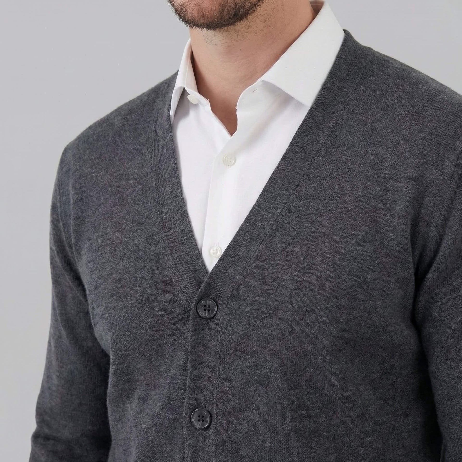 Everett Knit V Neck Cardigan