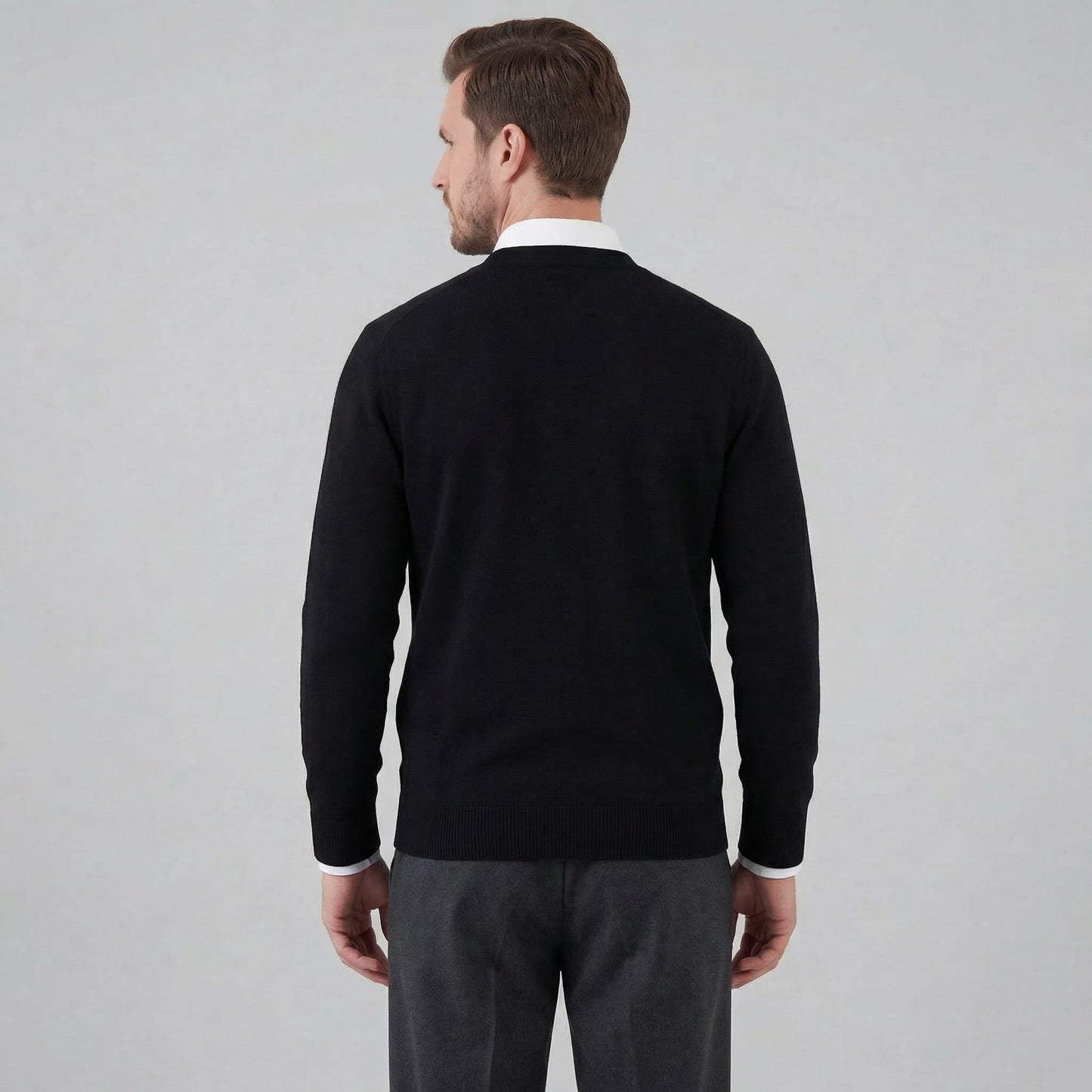 Everett Knit V Neck Cardigan_7
