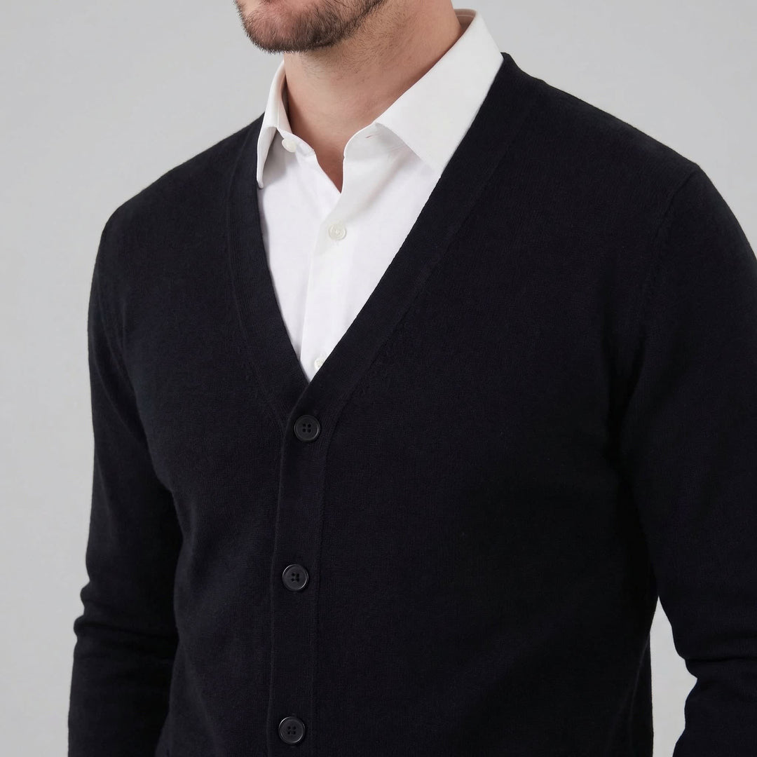 Everett Knit V Neck Cardigan