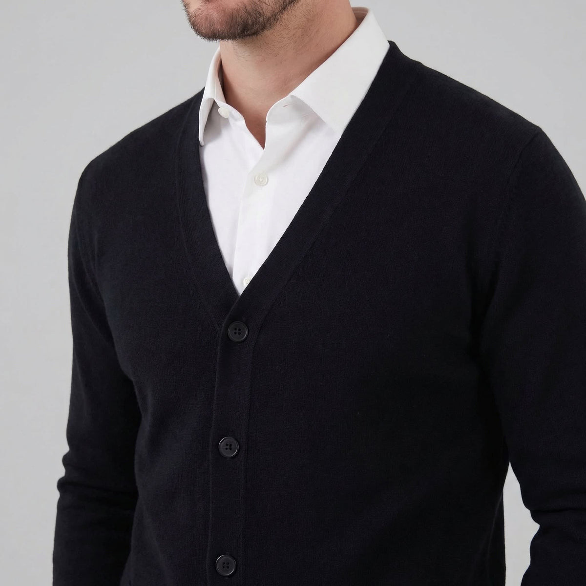 Everett Knit V Neck Cardigan