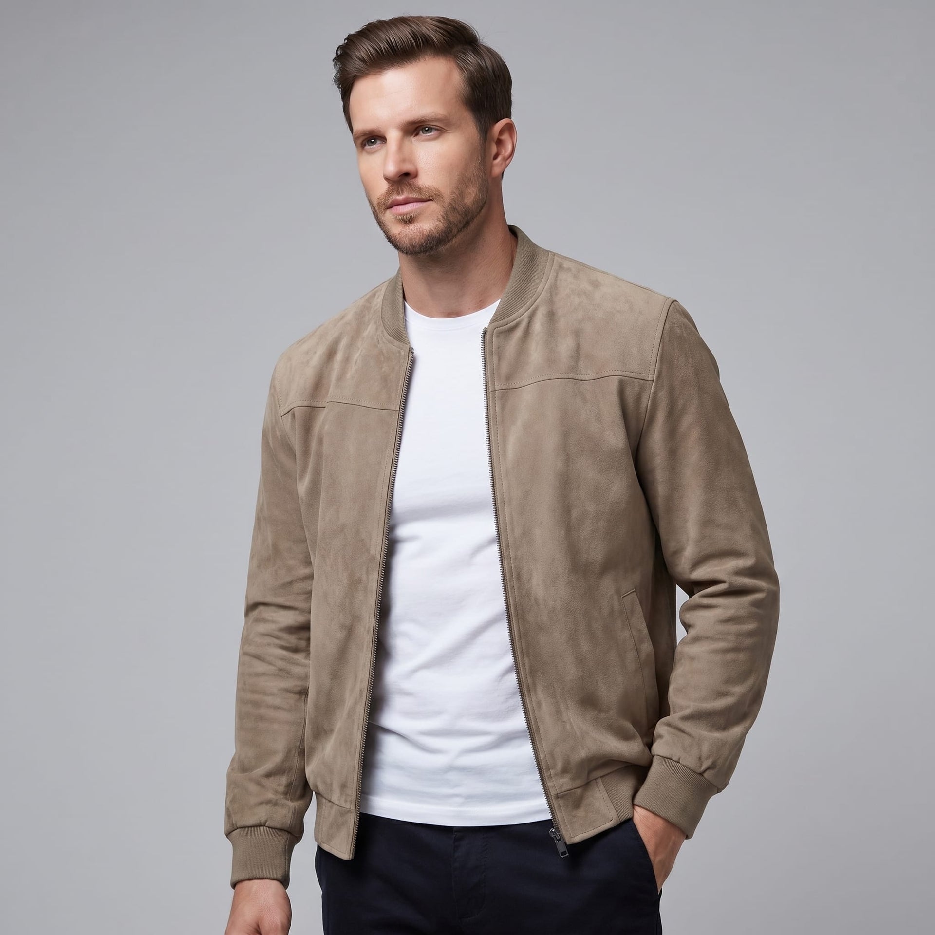 Langford Brushed Bomber Jacket