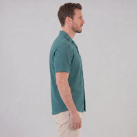 Houston Waffle Knit Camp Collar Shirt