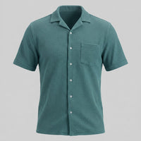 Houston Waffle Knit Camp Collar Shirt