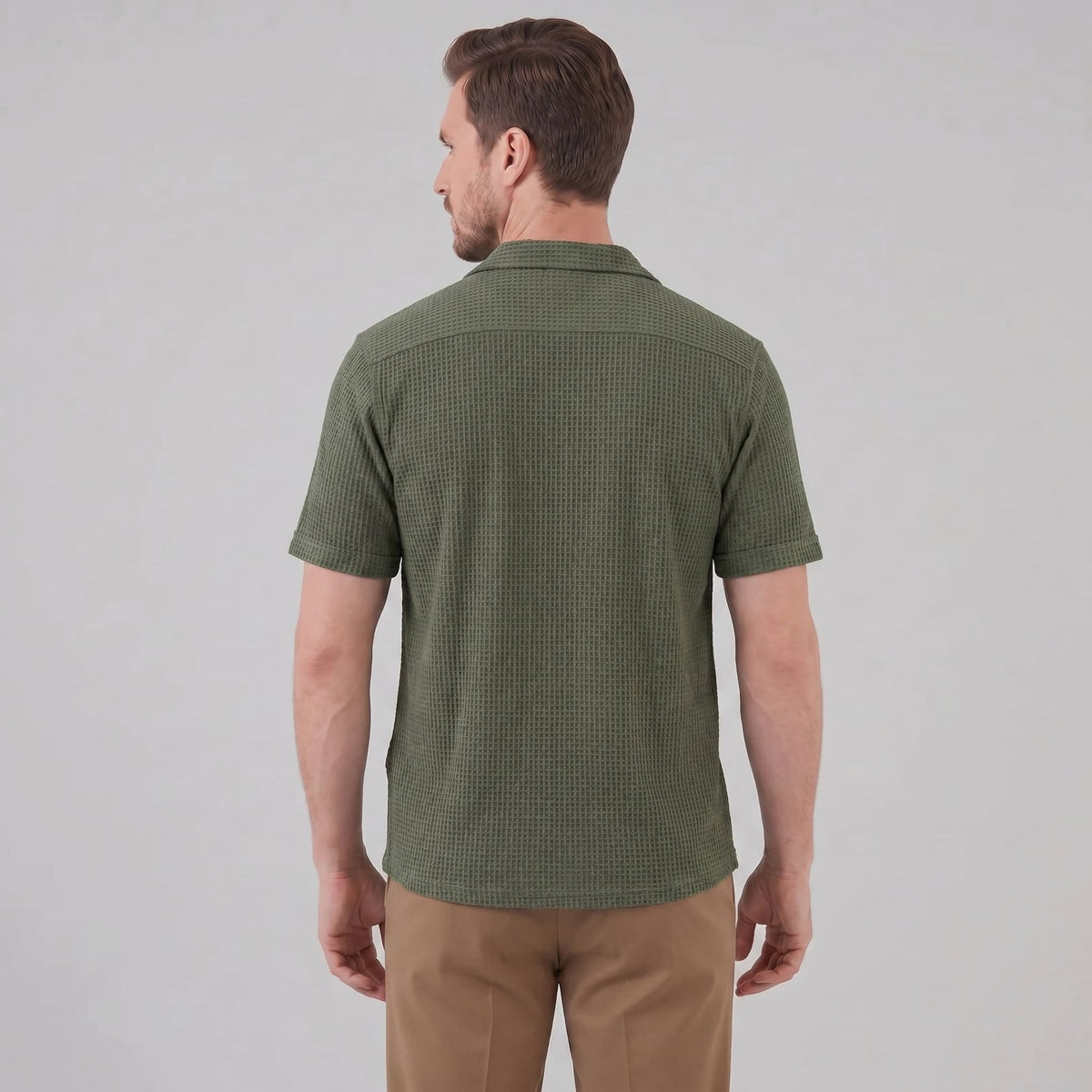 Houston Waffle Knit Camp Collar Shirt_3