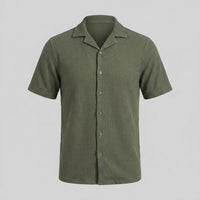 Houston Waffle Knit Camp Collar Shirt