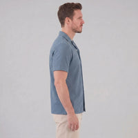 Houston Waffle Knit Camp Collar Shirt