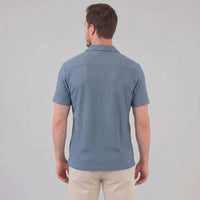 Houston Waffle Knit Camp Collar Shirt