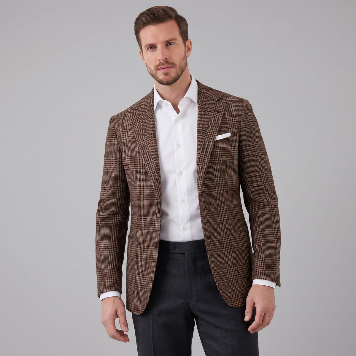 Ezra Textured Check Sport Coat